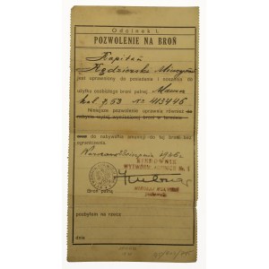Pozwolenie na broń dla kapitana 1936 (83)