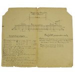Ręcznie rysowane plany gospodarstwa rybnego majątku Dąbrowa, 1911r (426)