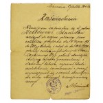 Dokumenty podchorążego Kozłowskiego z 21 PP z warszawskiej Cytadeli. 1921 r.(427)