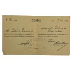 Przepustka kpt. Salisa z Polskiego Obozu Wojskowego w Dossel, 1945r (436)
