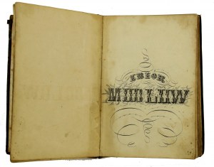 Modlitewnik ręcznie napisany i oprawiony w 1863 roku (703)