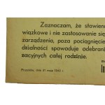 Obwieszczenie, Pruszków 1940 (720)