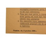 Obwieszczenie, Piastów 1939 (721)