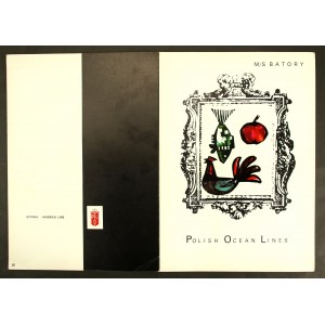M/S Batory. Menu Polskie Linie Oceaniczne, 1967 (937)