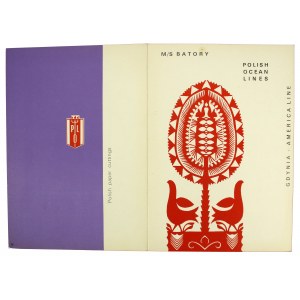 M/S Batory. Menu Polskie Linie Oceaniczne, 1967 (939)