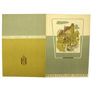 M/S Batory. Menu Polskie Linie Oceaniczne, 1962 (950)