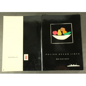 M/S Batory. Menu Polskie Linie Oceaniczne, 1967 (952)