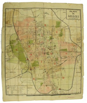 Plan of the city of Lodz. Issued by A.Ostrowski, II RP (475)