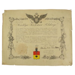 Potwierdzenie szlachectwa wydane przez Heroldię Królestwa Polskiego, 1836 (394)