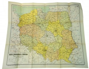 Administrative map of the Republic of Poland, 1946r (540)
