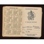 Kalendarzyk polskiego spadochroniarza 1945r (666)