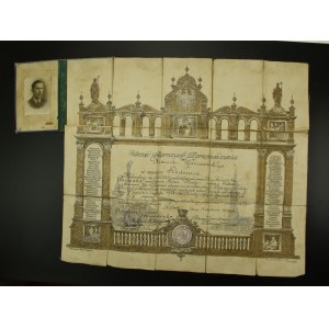 Świadectwo czeladnicze cechu rzeźniczo-wędliniarskiego, Radom, 1924r (672)