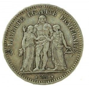 Francja, II Republika, 5 franków 1848 A, Paryż (205)