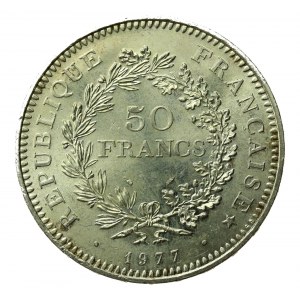 Francja, V Republika, 50 Franków 1977 (221)