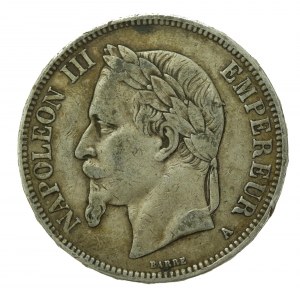 Francja, Napoleon III, 5 franków 1870 A, Paryż (227)