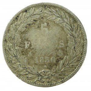 Francja, Ludwik Filip I, 5 franków 1830 A, Paryż (229)