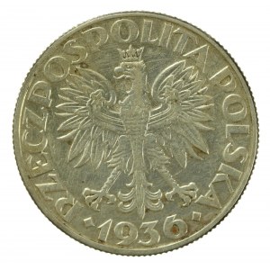 II RP, 5 złotych 1936, Żaglowiec (247)