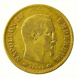 Francja, Napoleon III, 10 Franków 1857 A, Paryż (248)