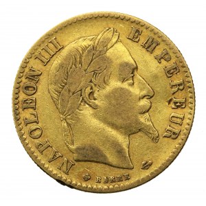 Francja, Napoleon III, 10 Franków 1865 BB, Strasburg (254)