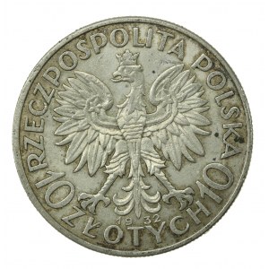 II RP, 10 złotych 1932, Głowa Kobiety (306)