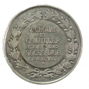 Francja, medal pamiątkowy 1892 (313)