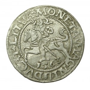 Zygmunt II August, Półgrosz 1563, Wilno - L/LITVA (650)