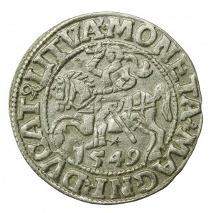 Zygmunt II August, Półgrosz 1549, Wilno - LI/LITVA (654)