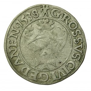 Zygmunt I Stary, Grosz 1538, Gdańsk (727)