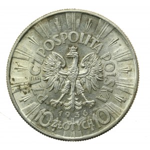 Seconda Repubblica, 10 zloty 1936, Piłsudski (830)