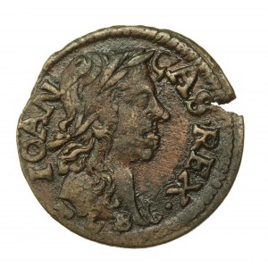 Jan II Kazimír, litevský šilink 1661, Ujazdów (888)