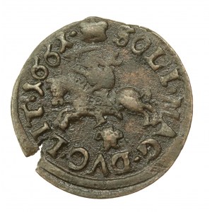 Jan II Kazimír, litevský šilink 1661, Ujazdów (888)