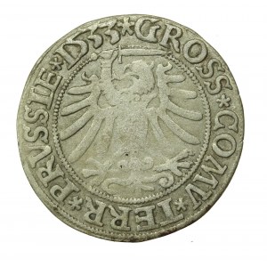 Zygmunt I Stary, grosz 1533, Toruń PRUSS/PRUSSIE (555)