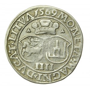 Zygmunt II August, czworak 1569, Wilno, LI/LITVA (574)