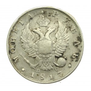 Rosja, Aleksander I, rubel 1817 PC, Petersburg (291)