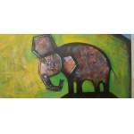 Piotr Sujka, Landschaft mit einem Elefanten