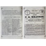 CALENDARIO 1866 - TARIFFA DELLA CASA DI VARSAVIA