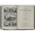 3 KALENDARZE JAWORSKIEGO 1865,1866,1867 PLANY WARSZAWY