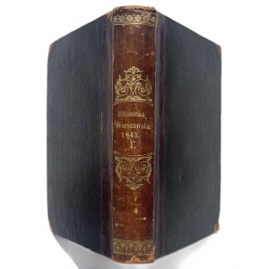 WARSCHAUER BIBLIOTHEK 1843 Band I