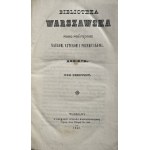 WARSCHAUER BIBLIOTHEK 1843 Band I