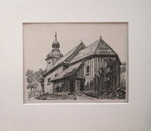 Wiktor Gosieniecki(1876-1956),Kościół parafialny w Siedlimowie,1924