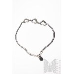 Silberarmband mit Herzen, 925 Silber