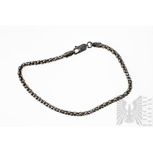 Silberarmband, Popcorn-Geflecht, 925 Silber