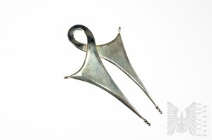 Pendant with Pointed Expressive Form, 925 Silver