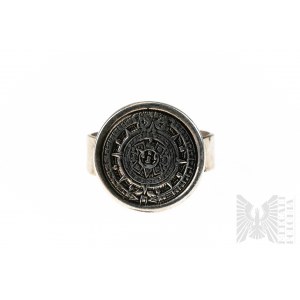 Maya-Uhr-Ring, 925 Silber