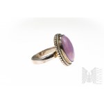 Ring with Natural Phosphiderite 10.00 ct, Silver 925, Has Gemporia Certificate