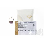 Ring with Natural Phosphiderite 10.00 ct, Silver 925, Has Gemporia Certificate