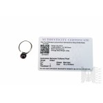 Ring with Cultured Baroque Freshwater Pearl, 925 Silver, Comes with Gemporia Certificate
