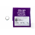 Pierścionek z Naturalnym Topazem Batalha 1.69 ct i Białymi Cyrkonami 0.09 ct,, Srebro 925, Posiada Certyfikat Gemporia
