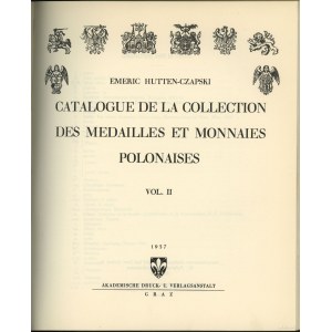 Emeric Hutten-Czapski - Catalogue de la Collection des Medailles et Monnaies Polonaises, Bd. I-V, St. Petersburg-Krakau....