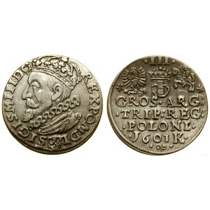 Polska, trojak, 1601, Kraków
